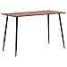 Produktbild vidaXL Esstisch Rustikal Esszimmertisch Küchentisch Speisentisch Tisch Esszimmer Küche Braun 120x60x75cm MDF-Tischplatte Stahlbeine