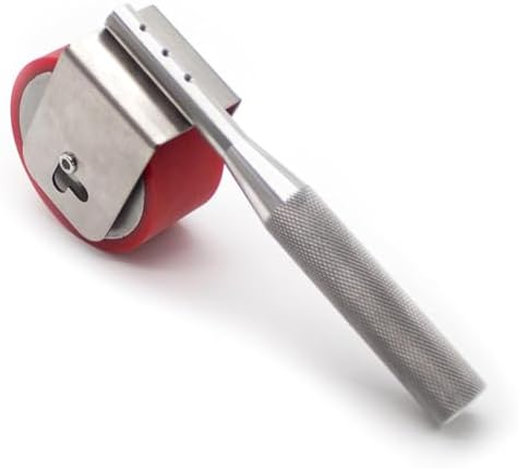 Manual Roller Adhesive Tool, 2KG Press Wheel Tape Applicator for Strong Bonding, High Adhesion, Easy Use, Ideal for Crafts and Repairs, Durable Red Design