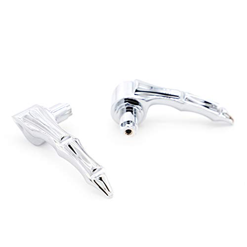 Manillas de Cerradura de Alforja GUAIMI Chrome Compatibles con Harley Electra Glides, Road Glides, Road Kings y Street Glides 2014-2019 (excepto FLHXSE y FLTRXSE) - Dedo Medio Esqueleto miniatura 5