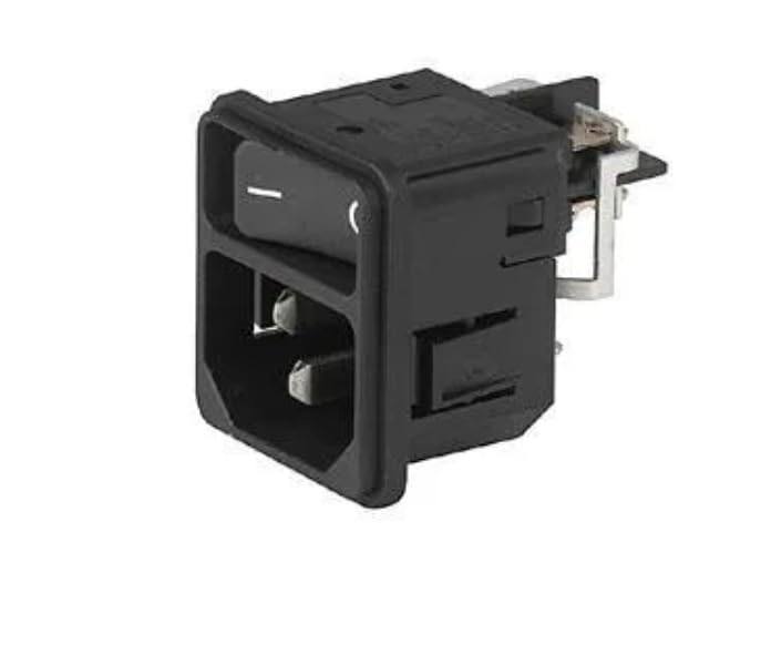 DC11.0001.401, AC Power Entry Modules Snap-in 2-Pole 10A Non-Ill 2.5mm Panel