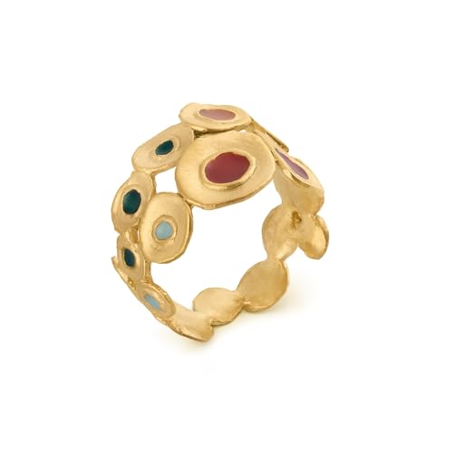Bague dorée FAVORITA COLORS Joidart bague simple métal mat plaqué or