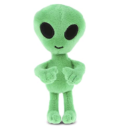 Imán de Peluche Alienígena Verde de 4 Pulgadas