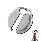 ELMWAY Accessoire de vin – Coupe-capsule magnétique double face avec dessus en acier inoxy...