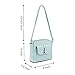 LA TERRE Lightweight Medium Crossbody Bags for Women, Small Crossbody Handbags Vegan Leather Shoulder Bag Purses