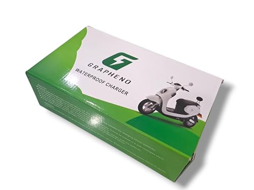 Image of Waterproof Lithium Battery Scooter Charger 72V 6 Ampere for All 72V Lithium Battery. GRAPHENO | Longest 4 Meter Wire | Fast Charging | Heavy Duty | ABS Body | Durable | Cutoff Voltage 84 V.