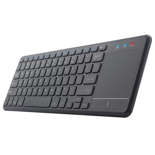 Clavier Bluetooth sans fil portable rechargeable à 78 touches avec pavé tactile universel