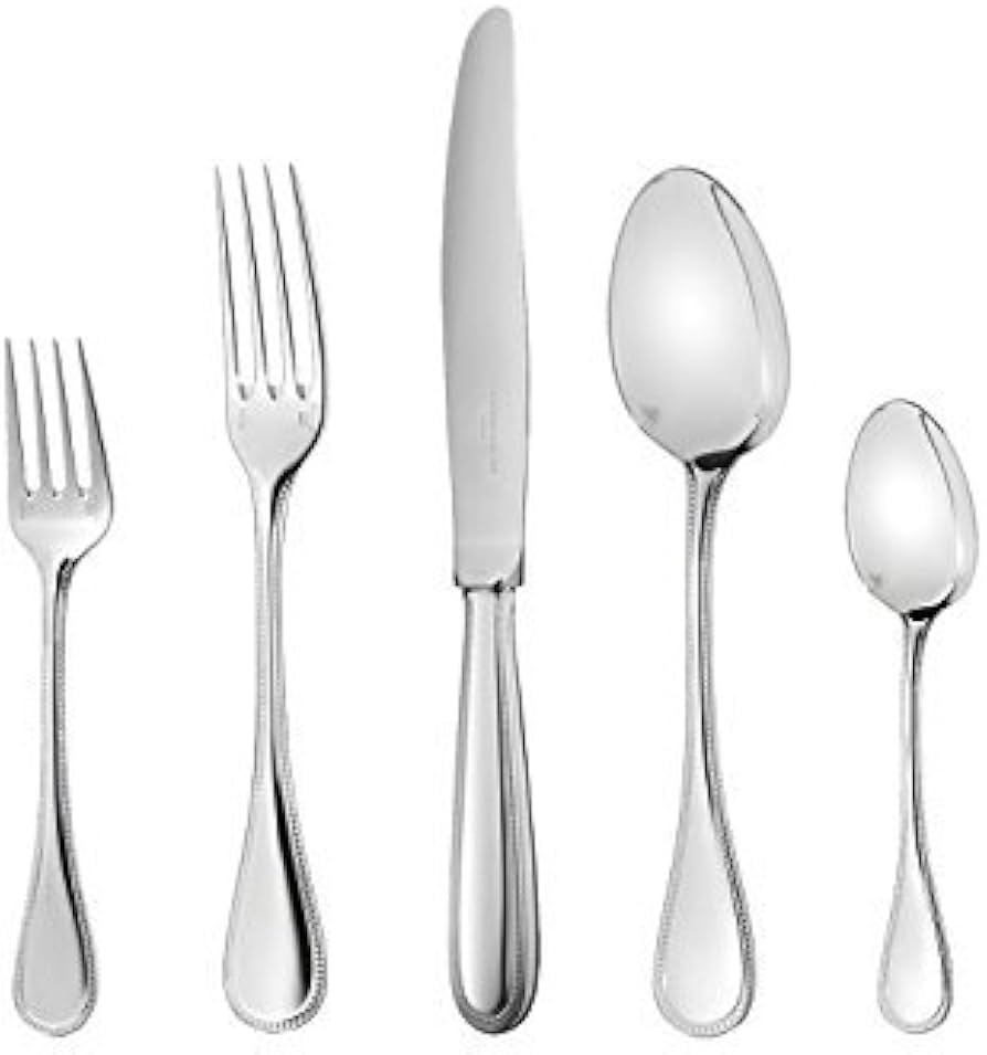 美品 Christofle クリストフル Perl パール 8点セット Amazon.com | Christofle Perles Place Setting, 5-Piece: Dinnerware