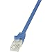 Produktbild Logilink CP1076U CAT5e UTP Patch Kabel AWG26 blau 5,00m
