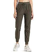 Libin Women's Hiking Cargo Joggers Pants Lightweight Quick Dry Capris Golf Pants for Outdoor Trav...