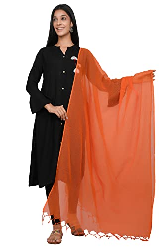 Image of Women's Self Design Cotton Kota Doria Dupatta