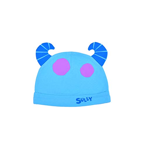 Disney Baby’s Short Sleeve Onesie with Cap, Monsters' Sully Costume, Romper Set, Blue, Size 3M
