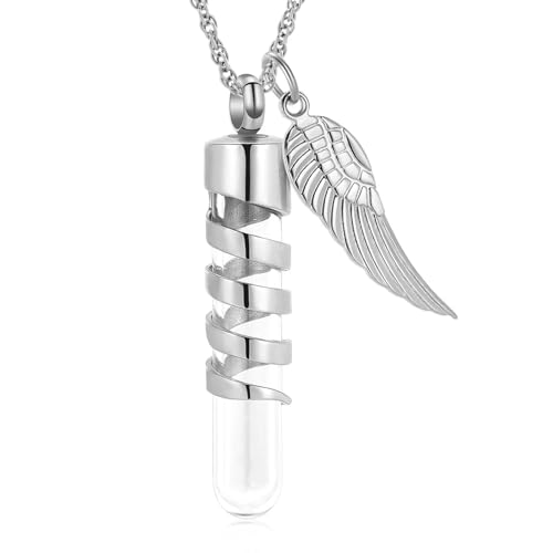 Collier urne en acier pour surmonter le deuil avec un bijou discret - 2