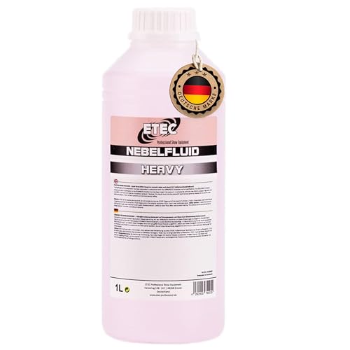 ETEC Professional Nebelfluid 1 Liter - Heavy Fogger Fluid - Nebelmaschine Flüssigkeit für Indoor und Outdoor Events - DJ, Bühne, Veranstaltung