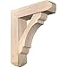 Ekena Millwork BKT0806X28X32OLY04SDF Olympic Craftsman Smooth Bracket w/Offset Brace, Douglas Fir