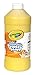 Crayola; Washable Fingerpaint; Art Tools; 32-Ounce Plastic Squeeze Bottle; Bright, Bold Colors; Yellow