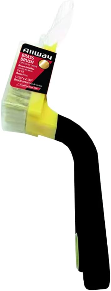 ALLWAY BB2 Soft-Grip Wide Brass Stripper Brush