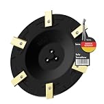 BEOS Premium Mähroboter Tuning Messerscheibe - Messerteller für 6X Klingen - Für Eufy E15 & E18 | TerraMow V600 & V1000 | TerraMow S800 & S1200 - Ø 190 mm - Made in Germany