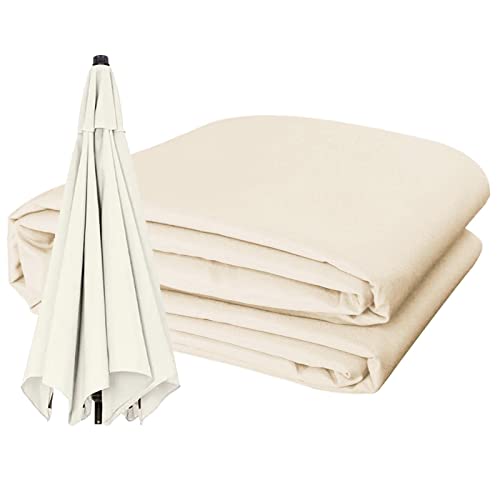 Toile d'ombrage parapluie 2.7m 6 baleines noire pour parasol de marché de jardin