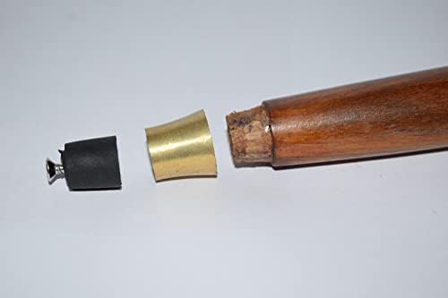 LOT of 3 Solid Brass Spare TIP for Walking Stick Cane Part of Vintage Stick