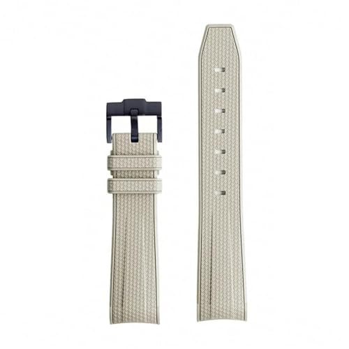 OFWAX Para Omega X Swatch Joint MoonSwatch Correa Seamaster 300 hombres mujeres 20mm caucho silicona pulsera con extremo curvado(BeB)