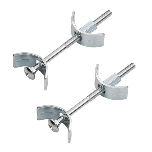 Kisstta 2 Stück Arbeitsplattenverbinder, M6 100mm Möbelverbinder, Massivholzverbinder, Metallischer Arbeitsplattenverbinder, Plattenverbinder für Küche, Schreibtisch, Möbel