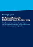 fernuni hagen psychologie master  Die Argumentationsfunktion im Rahmen der Unternehmensbewertung: Eine Betrachtung von Verhandlungsstrategien zur Verbesserung der eigenen Verhandlungsposition und zu Beeinflussung der Gegenseite