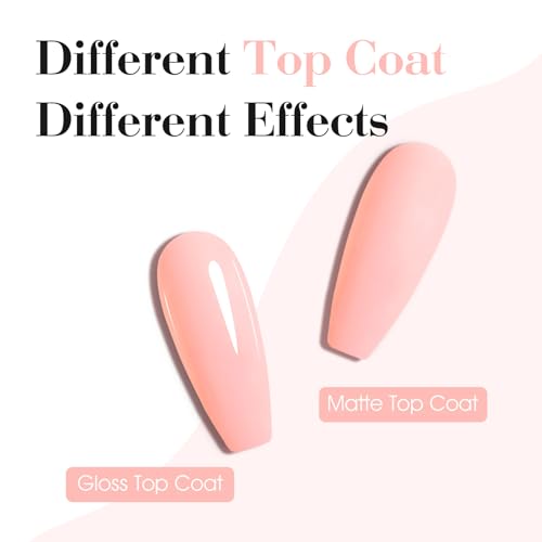 Image of CANNI Light Pink Gel Nail Polish, 1Pcs Baby Pink Gel Polish Color High Gloss Soak Off U V Nail Manicure Salon DIY