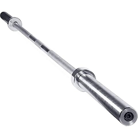 CAP Barbell Olympic 7 ft Bar 44 lb, 28mm Grip Diameter, Chrome - New Version (OBIS-85C) Cover