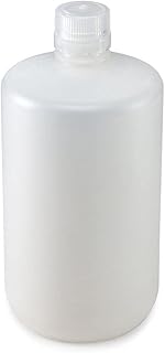 Globe Scientific 7052000, Diamond RealSeal Polypropylene Narrow Mouth Bottle with Polypropylene Screw Cap, 2 Liters