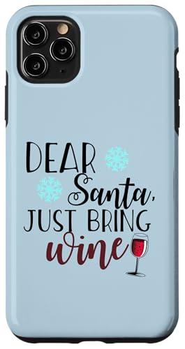 DEAR SANTAAJUST BRING WINEt@j[NX}X݃~[ X}zP[X iPhone 11 Pro Max p