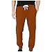 Dressin Pantalon stretch pour homme cargo - Pantalon de sport en polaire - Pantalon de sport pour garçon - Coton - Pantalon cargo long - Pantalon de sport long pour homme avec taille XXL, marron, M