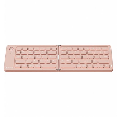 Image of Veout Foldable Bluetooth Keyboard, Ultra-Thin Portable Wireless Keyboard, Lightweight for Laptop, iPad, iPhone, Android, Windows, Mac