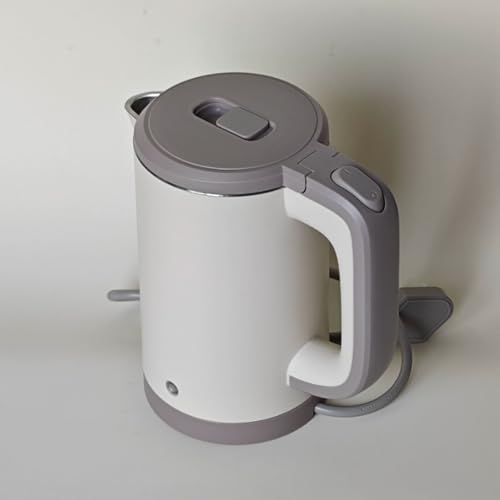 Tetera eléctrica de acero inoxidable blanca 600ml miniatura 5