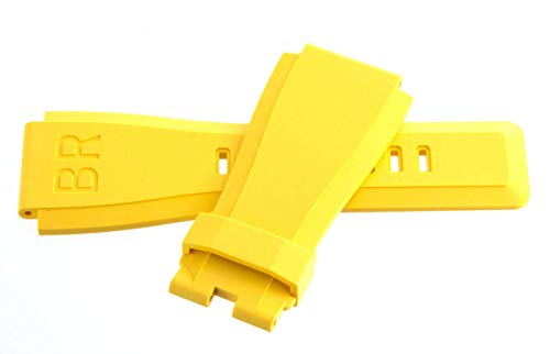 Bell & Ross Original 24mm x 24mm Yellow Rubber Replacement Strap