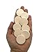 Handmade Ceramic Bisque Pieces Ready To Paint: A Creative and Versatile Craft Material for Painting, Glazing, Mosaics, and Jewelry Making (9Pc 30mm, Cabochon, White Clay)