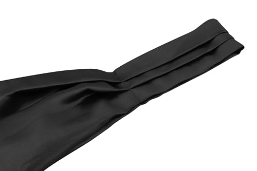 Image of BLACKSMITH Jacquard Microfiber Neckwear Ascot and Matching Pocket Square Set for Men