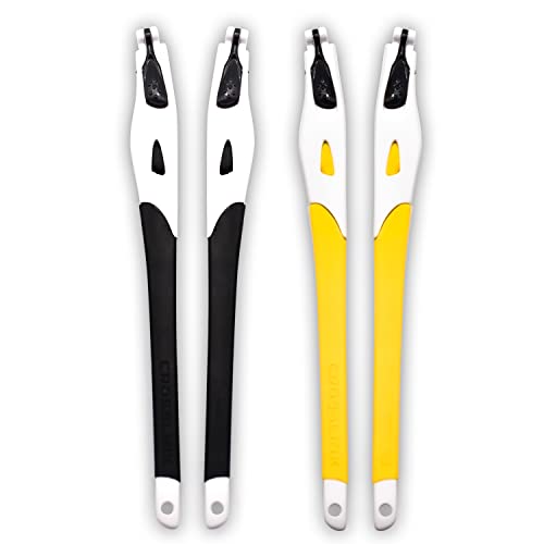 Pieds de cadre caoutchouc noir jaune pour lunettes Oakley Crosslink