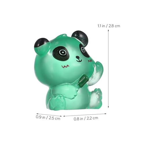 Figurines de panda phosphorescentes pour personnaliser vos bijoux en épingle à cheveux et DIY - 7