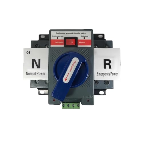 Commutateur ATS 2P 63A bleu de transfert automatique double puissance 230V