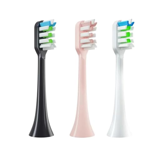 Buses à poils souples roses en lot de 4 pour recharger les brosses Soocas V1 V2 X3 X5