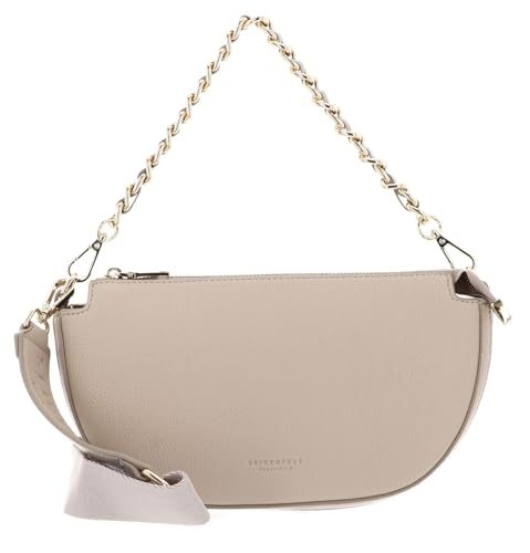 Sac Halfmoon Bag SEIDENFELT MANUFAKTUR Bjuv Oat Milk en simili cuir dore