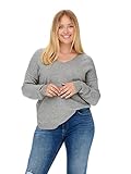 ONLY CARMAKOMA Damen Carmargareta Knt Noos Strickpullover, Medium Grey Melange, 46-48 Große Größen EU