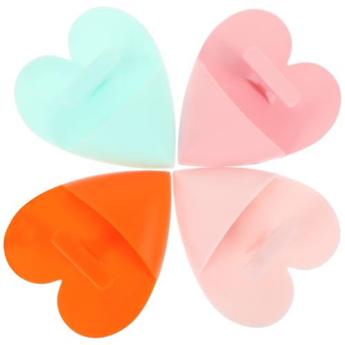 DIYEAH Cepillo Manual de Limpieza Facial de Silicona Suave 4 Piezas Multicolor para Exfoliar y Eliminar Puntos Negros, Herramienta Pequeña para Cuidado Piel y Limpieza Profunda