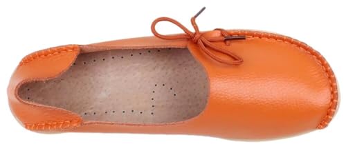 Image of Women's Leather Slipper Loafers Flat Shoes Slip-Ons
