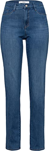 BRAX Damen Style Carola Blue Planet Nachhaltige Five-Pocket Jeans Used Regular Blue 36W / 32L