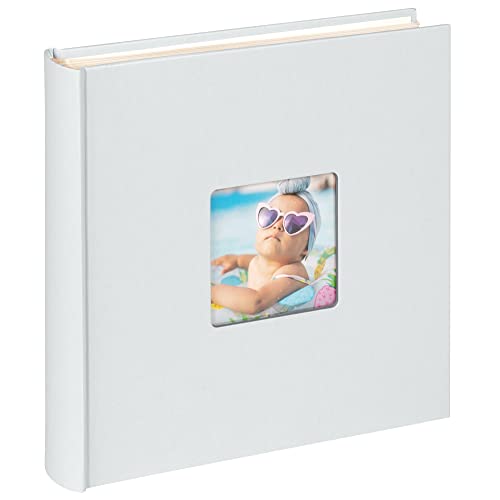 walther design Fun FA-208-W - Album Fotografico con Finestra intagliata in Copertina, 30 x 30 cm, Azzurro