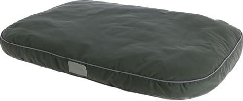 Kerbl Liegekissen Jerome (Farbe dunkelgrün/grau, L x B x H 60 x 40 x 6 cm, waschbarer Bezug, mit Antirutschbeschichtung, Hundekissen) 80450