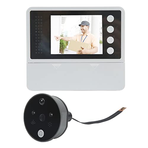 Leapiture Caméra de Sonnette visuelle 2,8 Pouces Visionneuse de Porte numérique Smart Cat's Eye Sonnette Caméra Infrarouge Vision Nocturne pour la sécurité à Domicile Cover