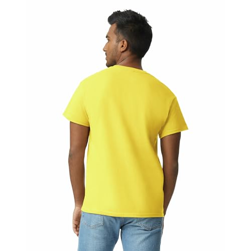 Ropa, Apparel playera amarilla Marca Gildan (3)