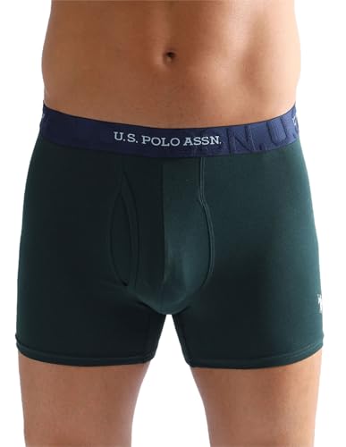 Image of U.S. Polo ASSN. Mens ET007 Anti Microbial Essential Long Underwear Trunk with Pouch Opening -Pack of 1